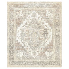 Tapis en soie Heriz Design 20 x 16 ft , Tapis contemporain en soie par Djoharian Design
