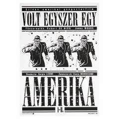 "Once Upon a Time in America" Original Vintage Movie Poster, Hungarian, 1988