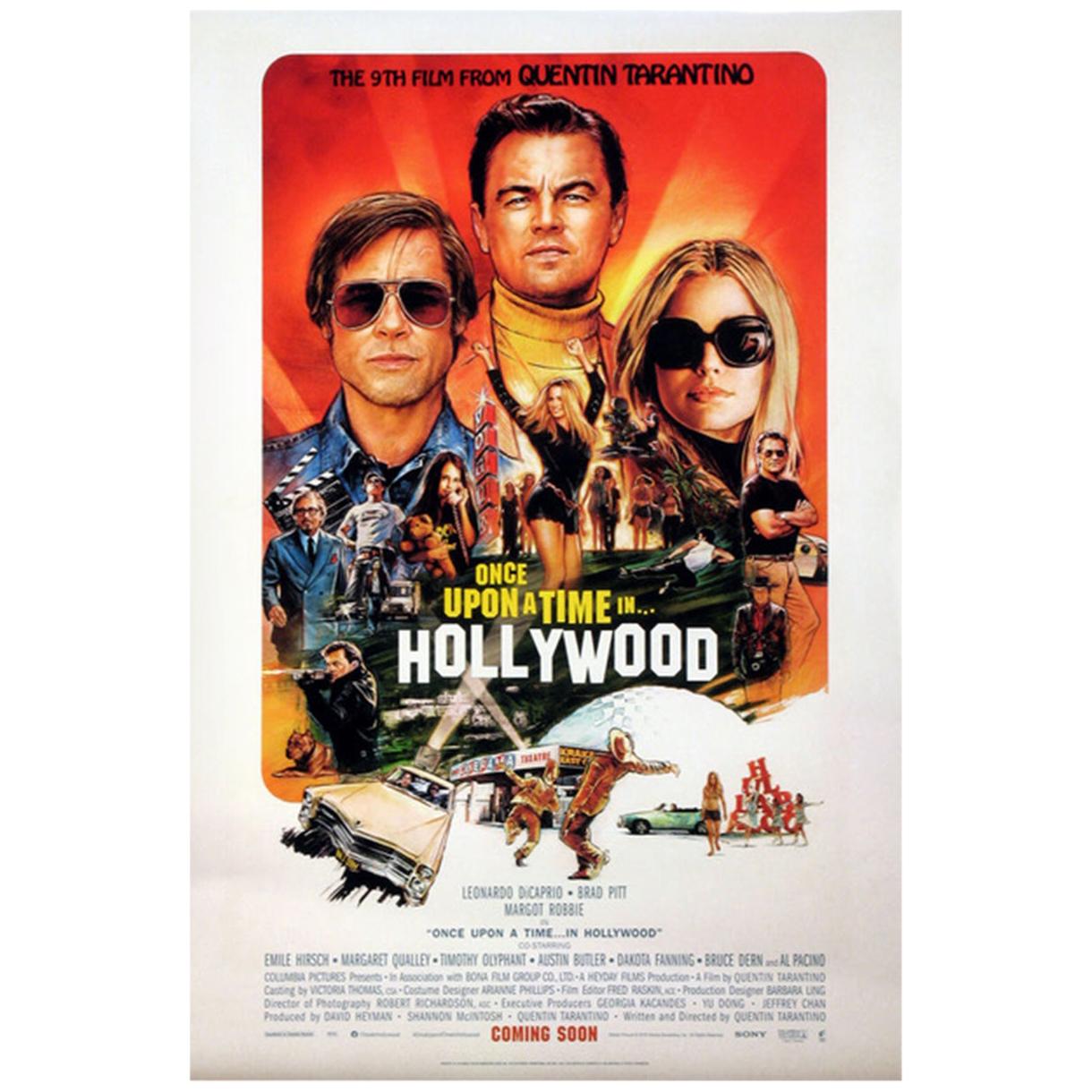 Once Upon a Time in Hollywood, 2019 Poster For Sale