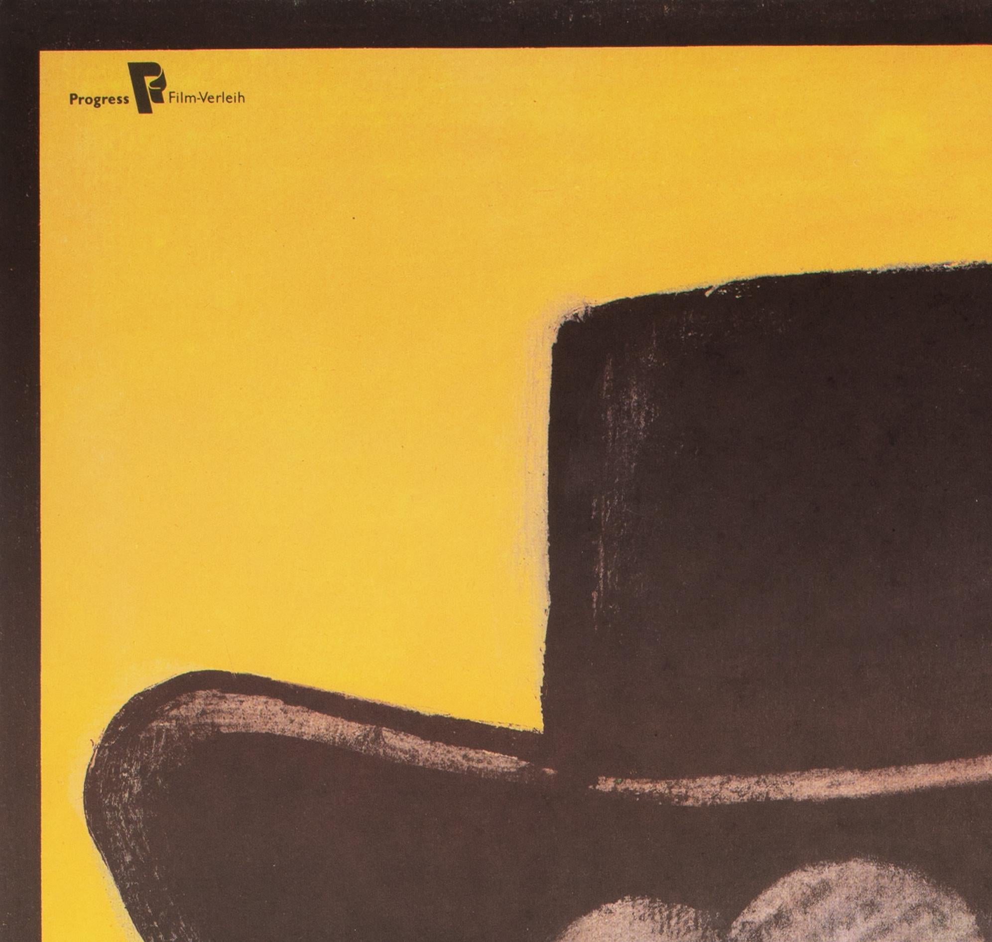 Once Upon a Time in the West 1968 East German Film Poster, Thomas Schleusing In Excellent Condition In Bath, Somerset