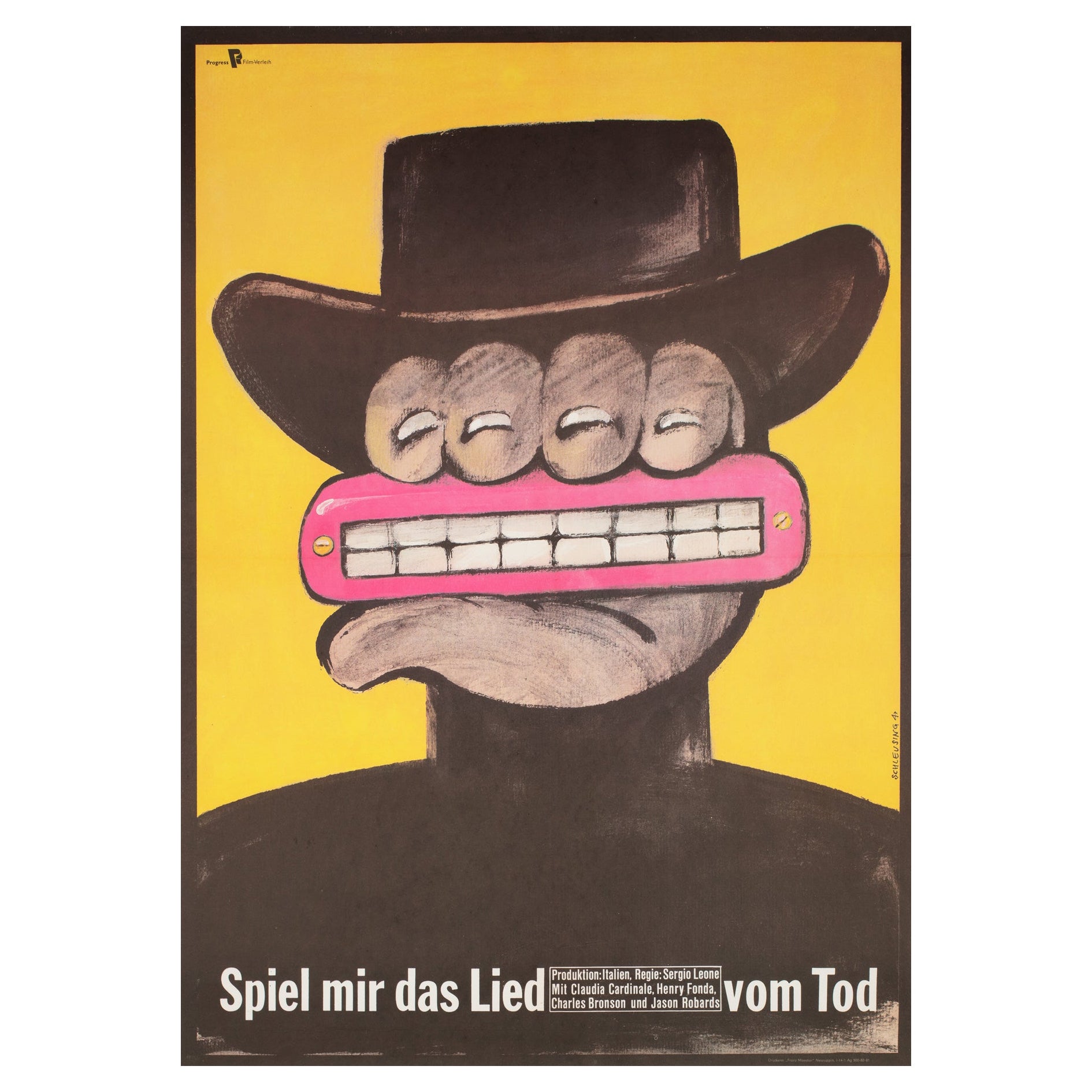 Poster del film C'era una volta il West 1968, Germania Est, Thomas Schleusing