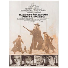 Once Upon a Time in the West R1970s French Grande Film Poster
