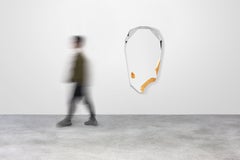 Once Upon a Time, großer Spiegel #2, Edelstahl und Gold, anpassbar