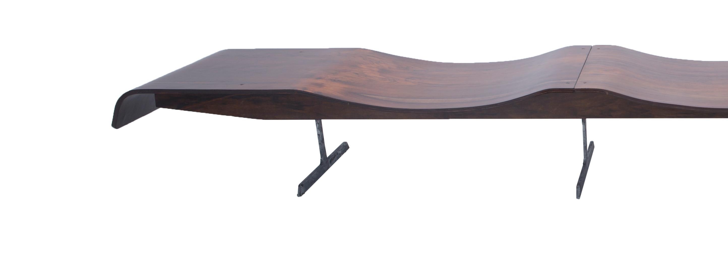 Onda Bench by Jorge Zalszupin, Brazil, 1960 For Sale 5