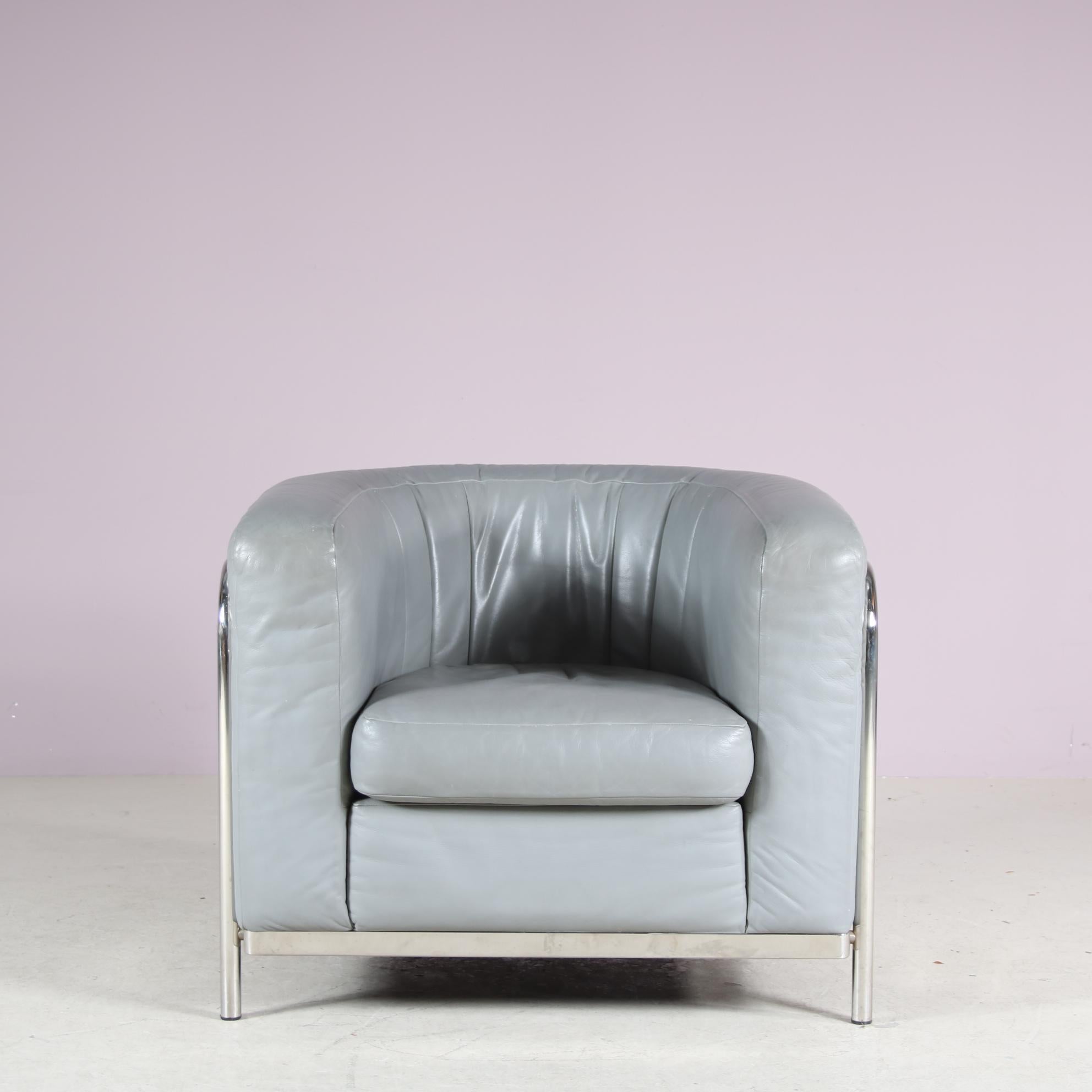 Mid-Century Modern “Onda” Chair by De Pas, D’Urbino and Lomazzi for Zanotta, Italy 1980 en vente