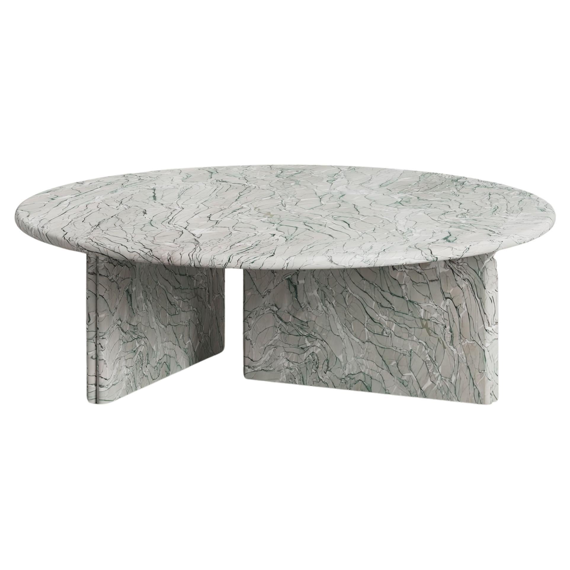 Onda Coffee Table by Just Adele in Verde Bianco  For Sale