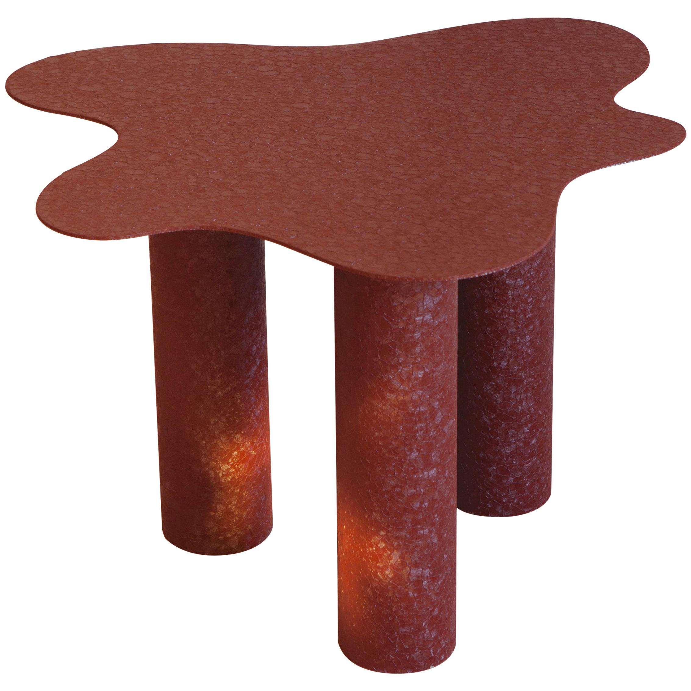 Table d'appoint contemporaine Onda en métal  en vente