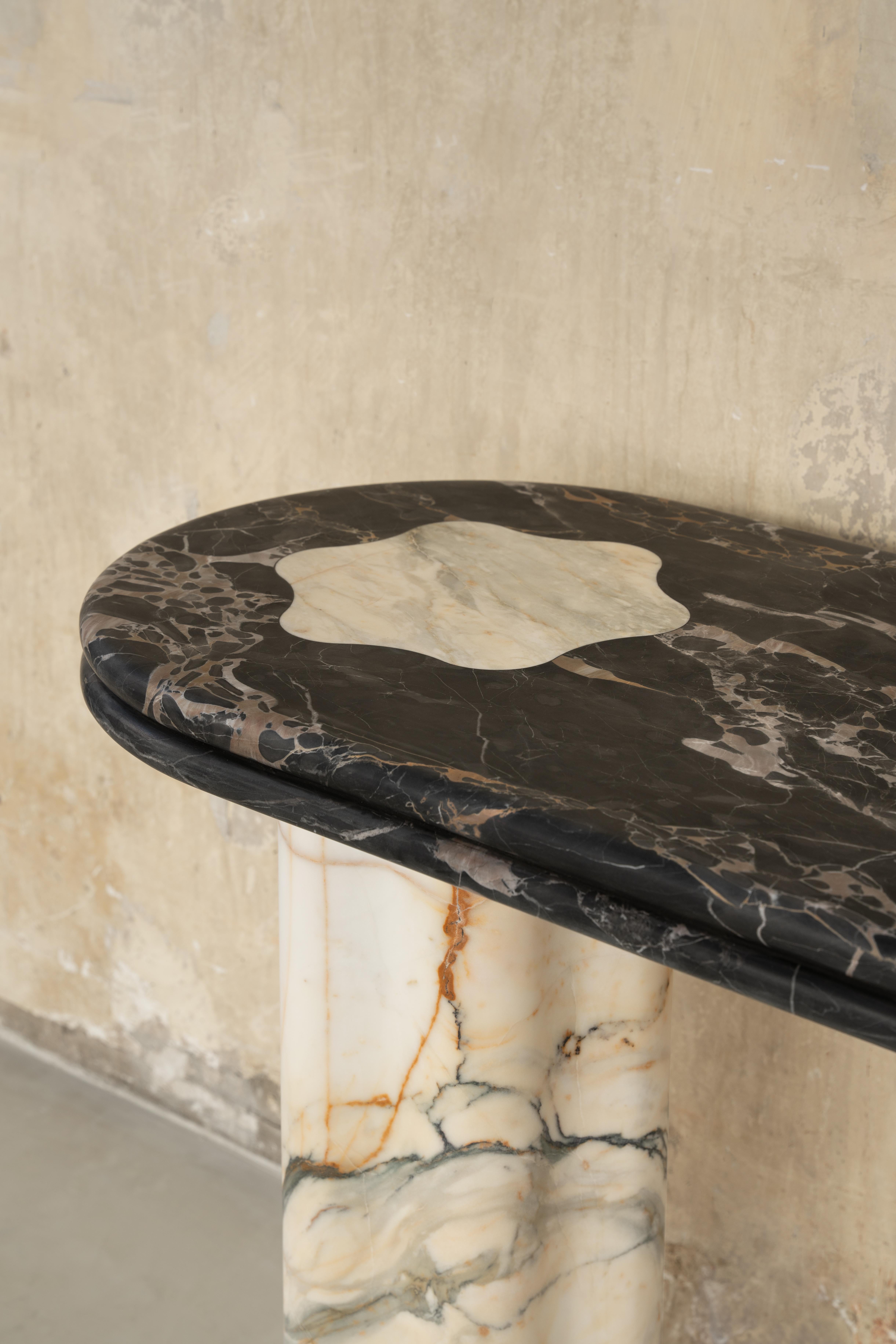 italien Onda Marble Console by Serafini en vente