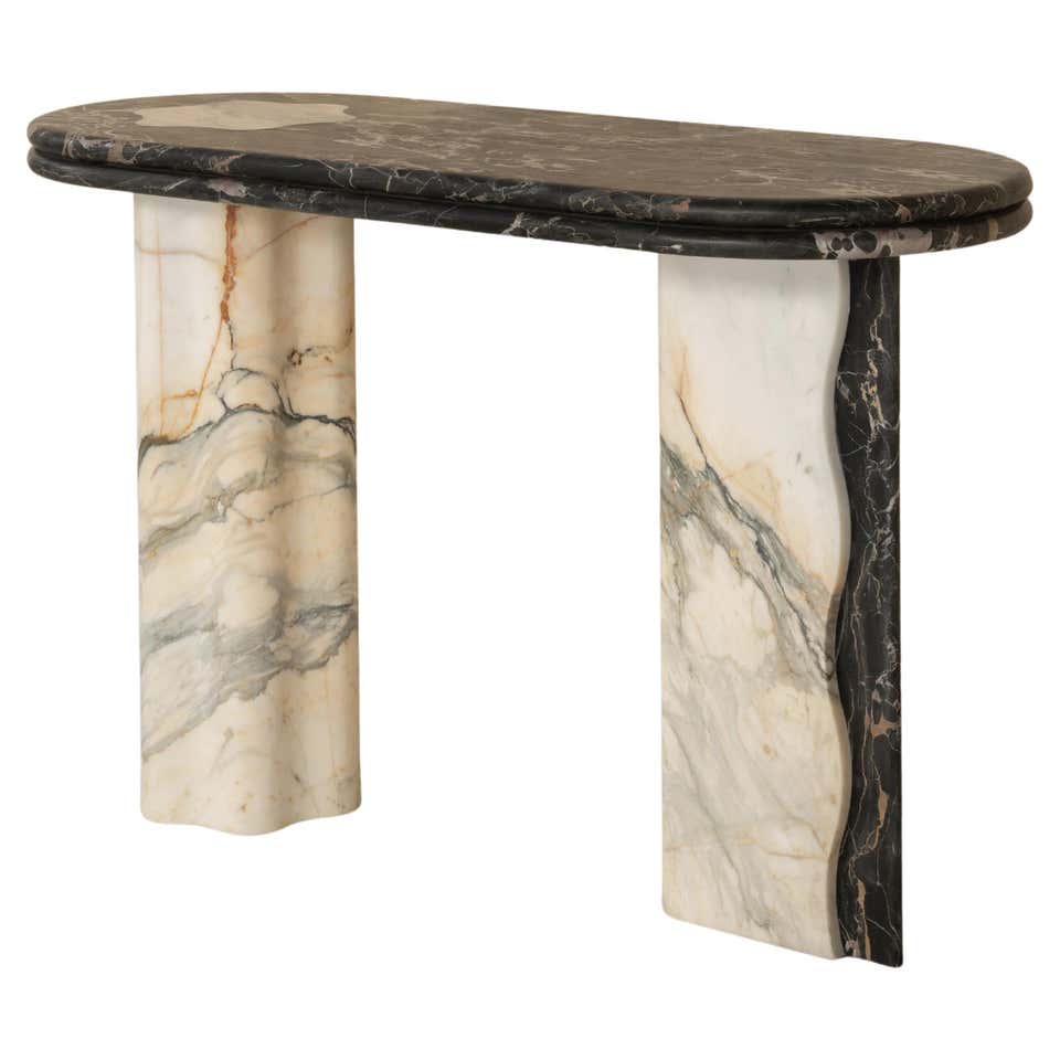 Linea Marble Console Gol. 001 Marble Table Console by Chapter Studio For Sale at 1stDibs ...
