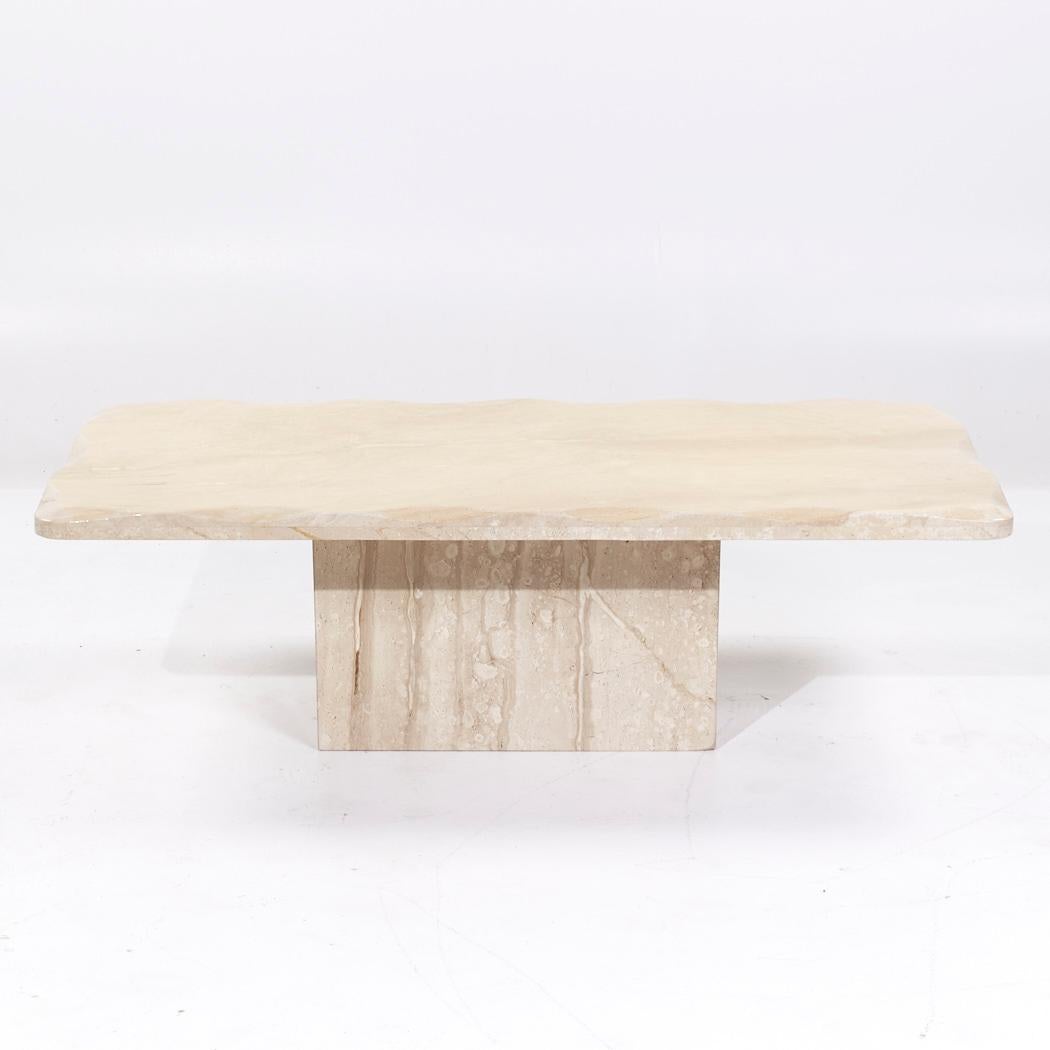 Table basse en marbre biseauté Onda Mid Century Bon état - En vente à Countryside, IL