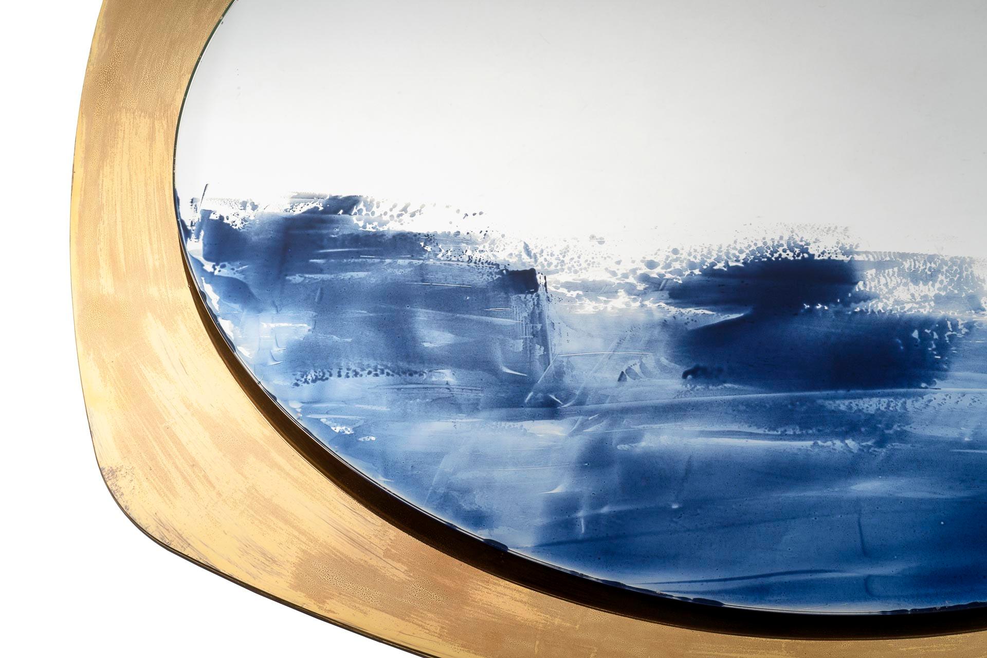 ONDA, Mixed Media Wall Sculptural  Mirror  In New Condition For Sale In Miami Beach, FL