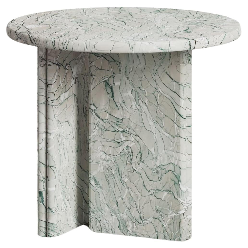 Onda Side Table by Just Adele in Verde Bianco For Sale