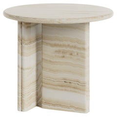 Onda Side Table by Just Adele in White Onyx