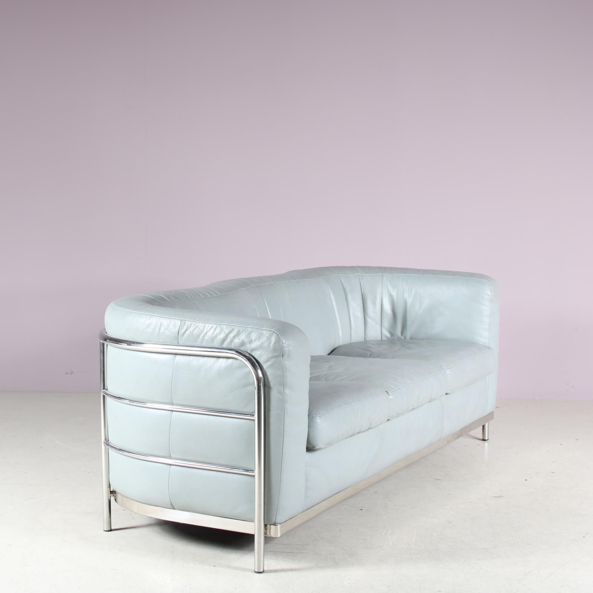 Metal “Onda” Sofa by De Pas, D’Urbino and Lomazzi for Zanotta, Italy 1980 For Sale