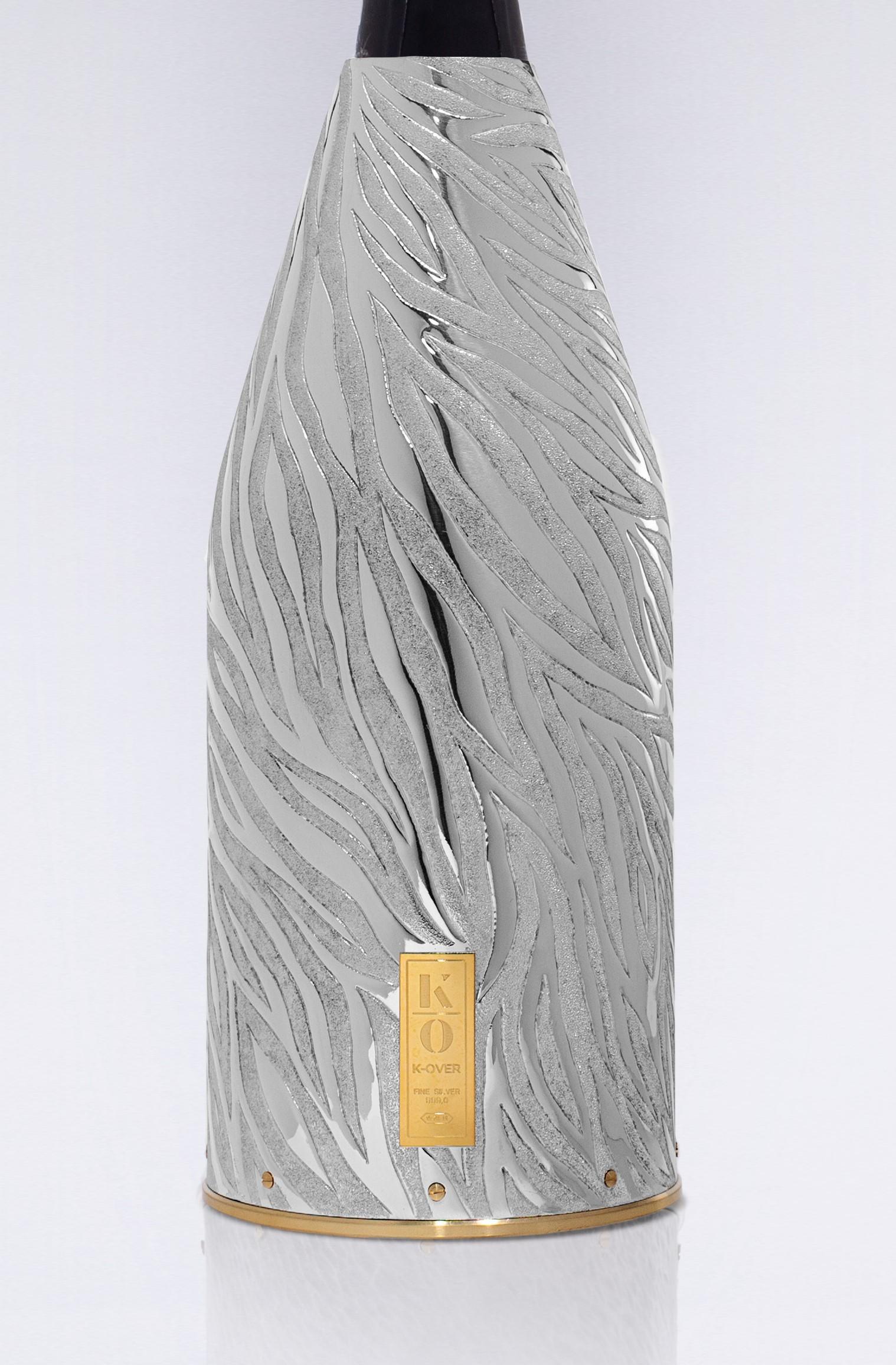 K-OVER Champagne, Onda Solid Pure Italian Silver  Unisexe en vente