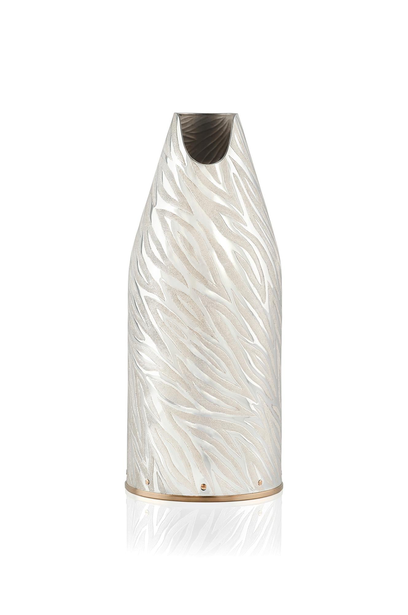 Champagne Bottle Cover, Luxury Yacth Accessories, Onda, Pure Silver, Italy 2022