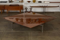 “Onda” Square Coffee Table by Giovanni Offredi for Saporiti Italia