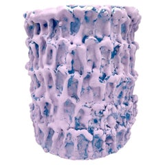 Onda Vase, Lilac Bubble & Blue Opaque 01