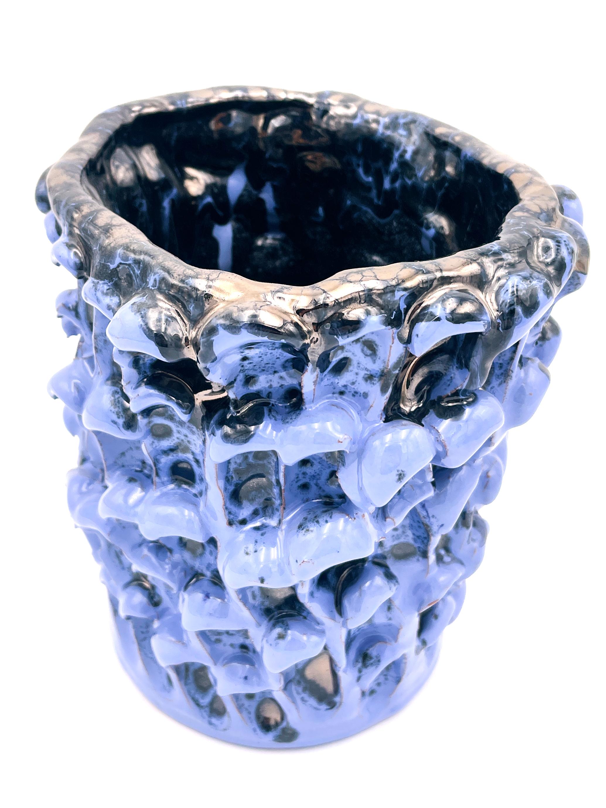 Onda- Metallic-Vase, Lavendel 01 im Zustand „Neu“ im Angebot in Milano, IT
