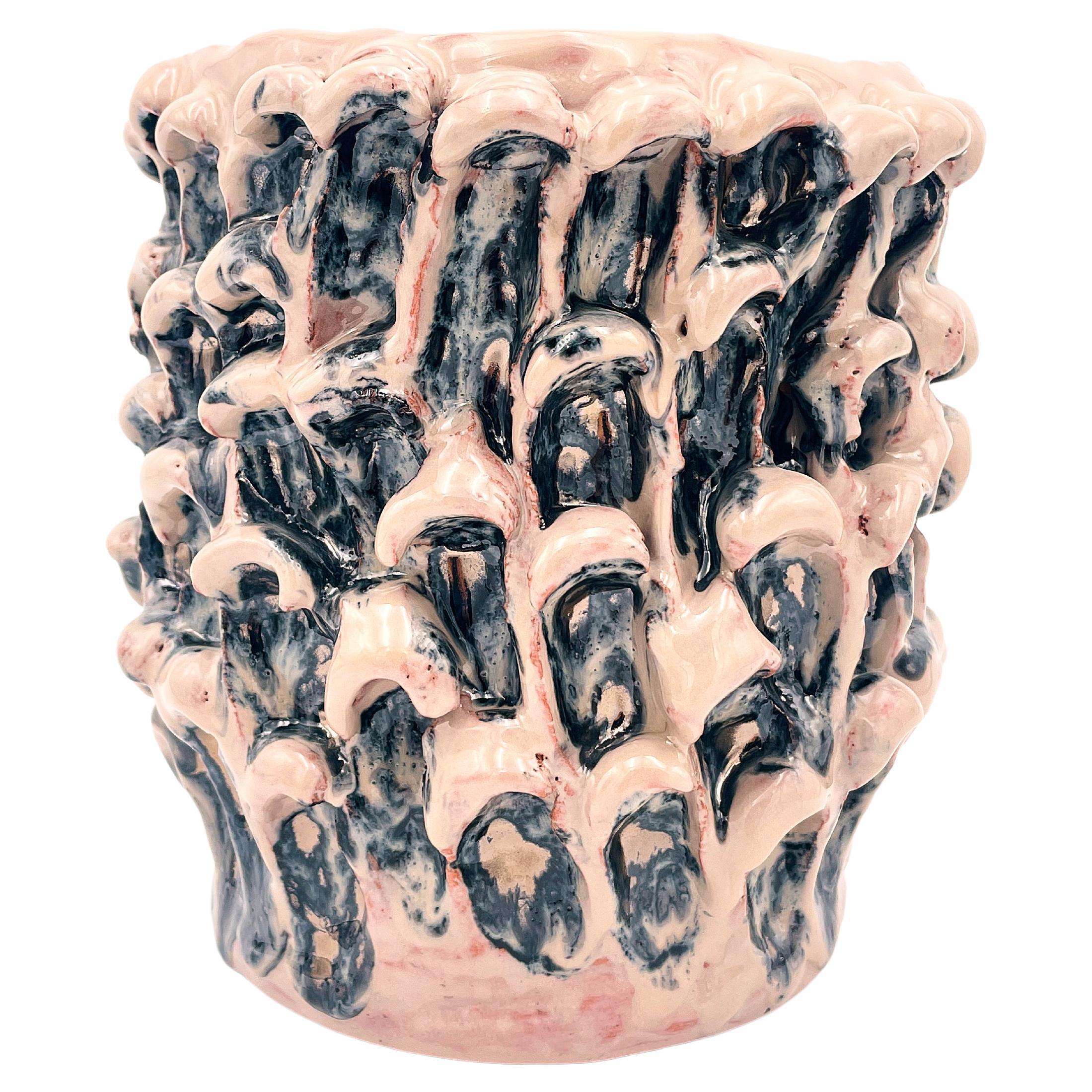 Onda Vase, Metallic Mineral Blush 01 For Sale