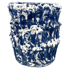Onda Vase, Small, Izmir Blue and Frost White 01