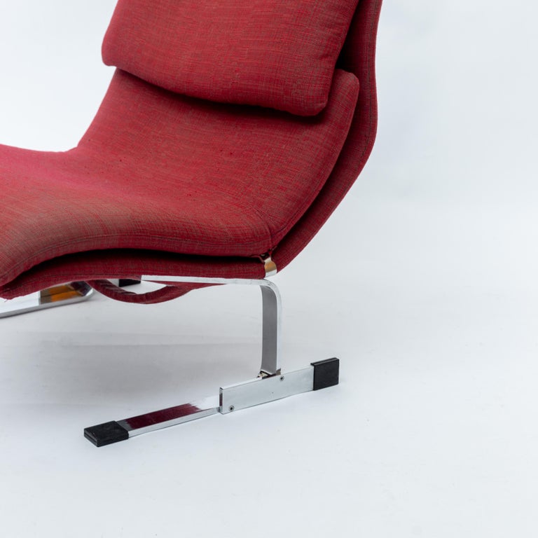 Italian “Onda” Wave Lounge Chair by Giovanni Offredi for Saporiti, 1970s