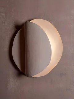 Onde #2 Wall Light in Sandy Stoneware by Margaux Leycuras