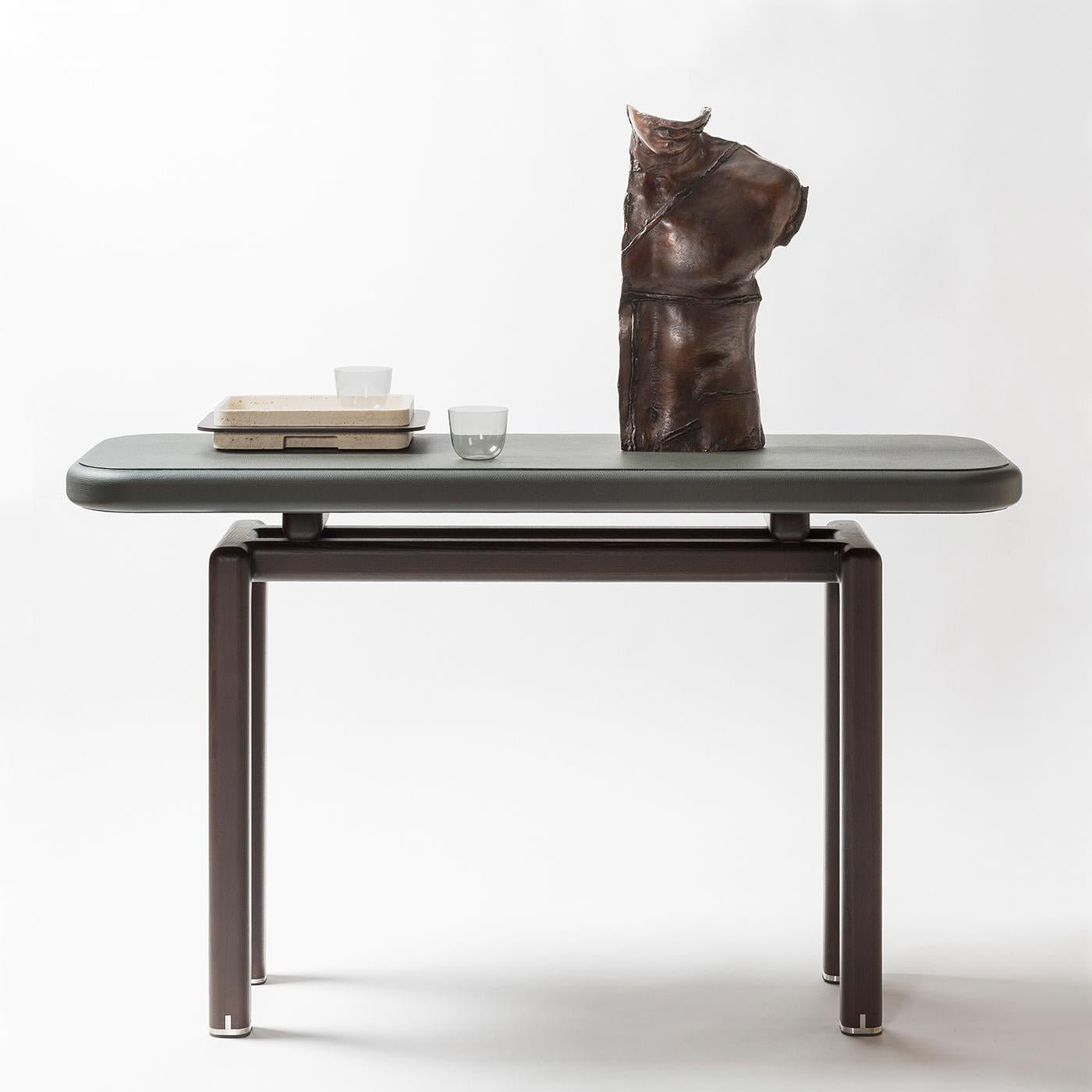 Brushed Onde Console Table For Sale