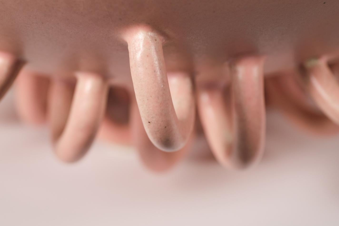 Ondes 2 by Rosa Cortiella – Contemporary Decorative Object in Grogged Clay For Sale 3