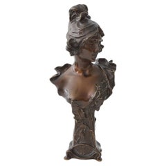 Antique 'Ondine' An Art Nouveau Bust by Henri Jacobs (1864-1935)