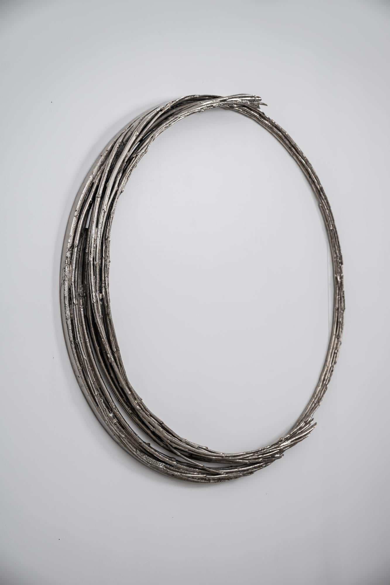 eternAL I de Ondřej Oliva - Grande sculpture en aluminium, contrastes, figuratif en vente 2