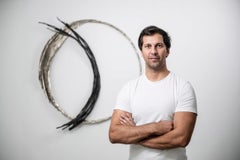 eternAL III by Ondřej Oliva - Large aluminium sculpture, contrasts, figurative