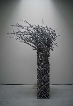Instant Tree Burja by Ondřej Oliva - Large aluminium and nickel sculpture