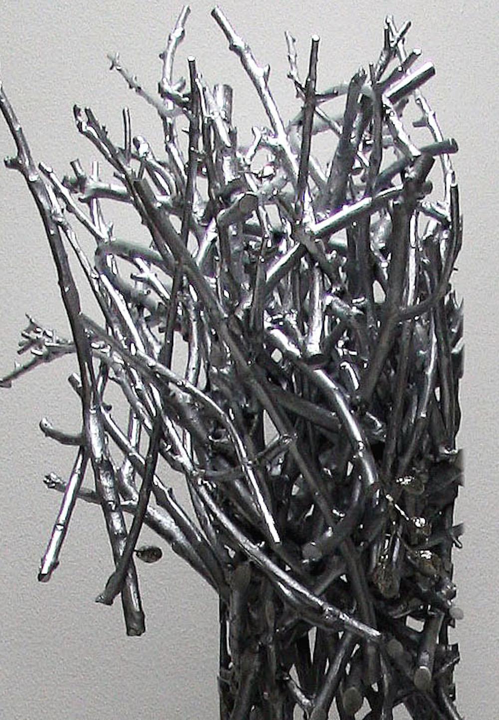 Instant Tree Burja di Ondřej Oliva - Grande scultura in metallo, albero geometrico in vendita 7