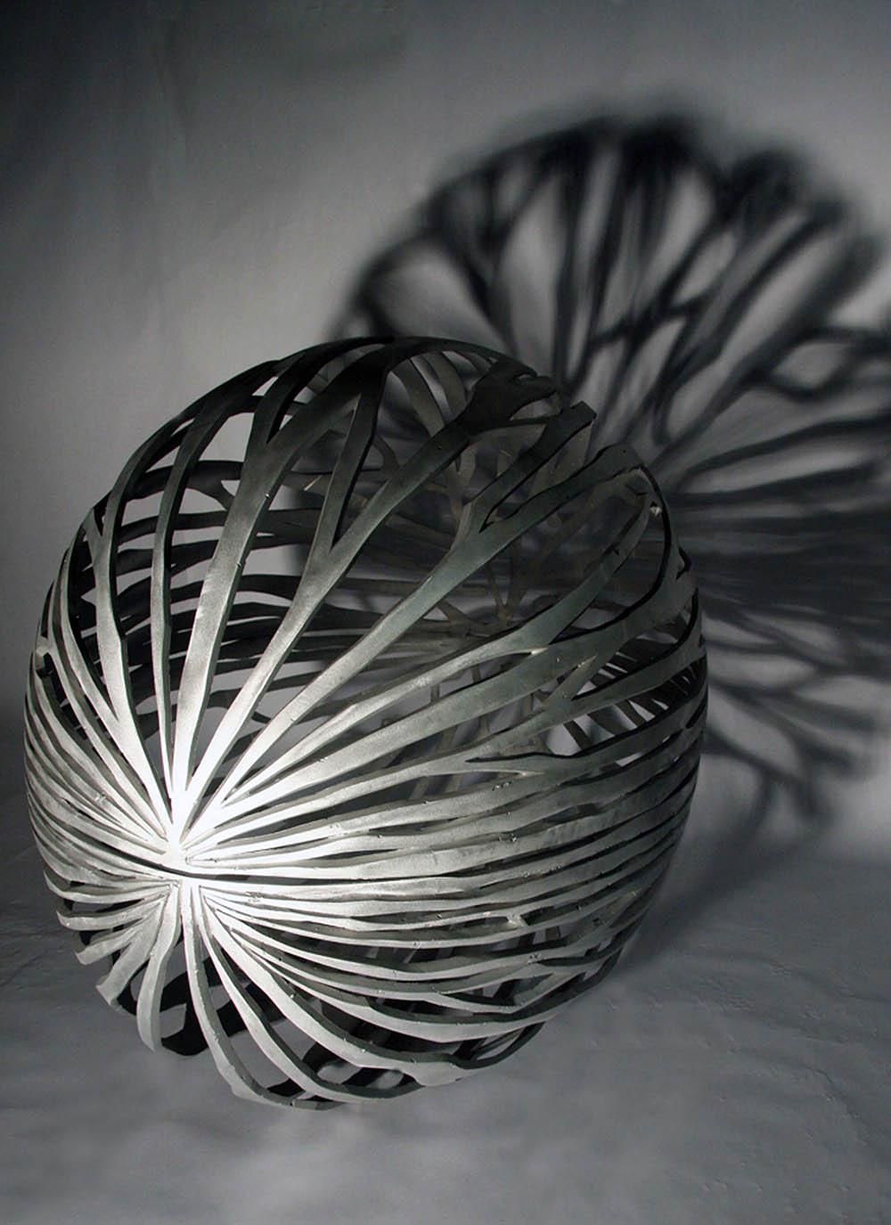 Urbanut by Ondřej Oliva - Large aluminium sculpture, nut, contrasts, figurative For Sale 1