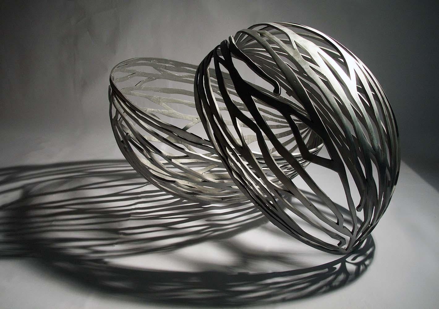 Urbanut by Ondřej Oliva - Large aluminium sculpture, nut, contrasts, figurative For Sale 2