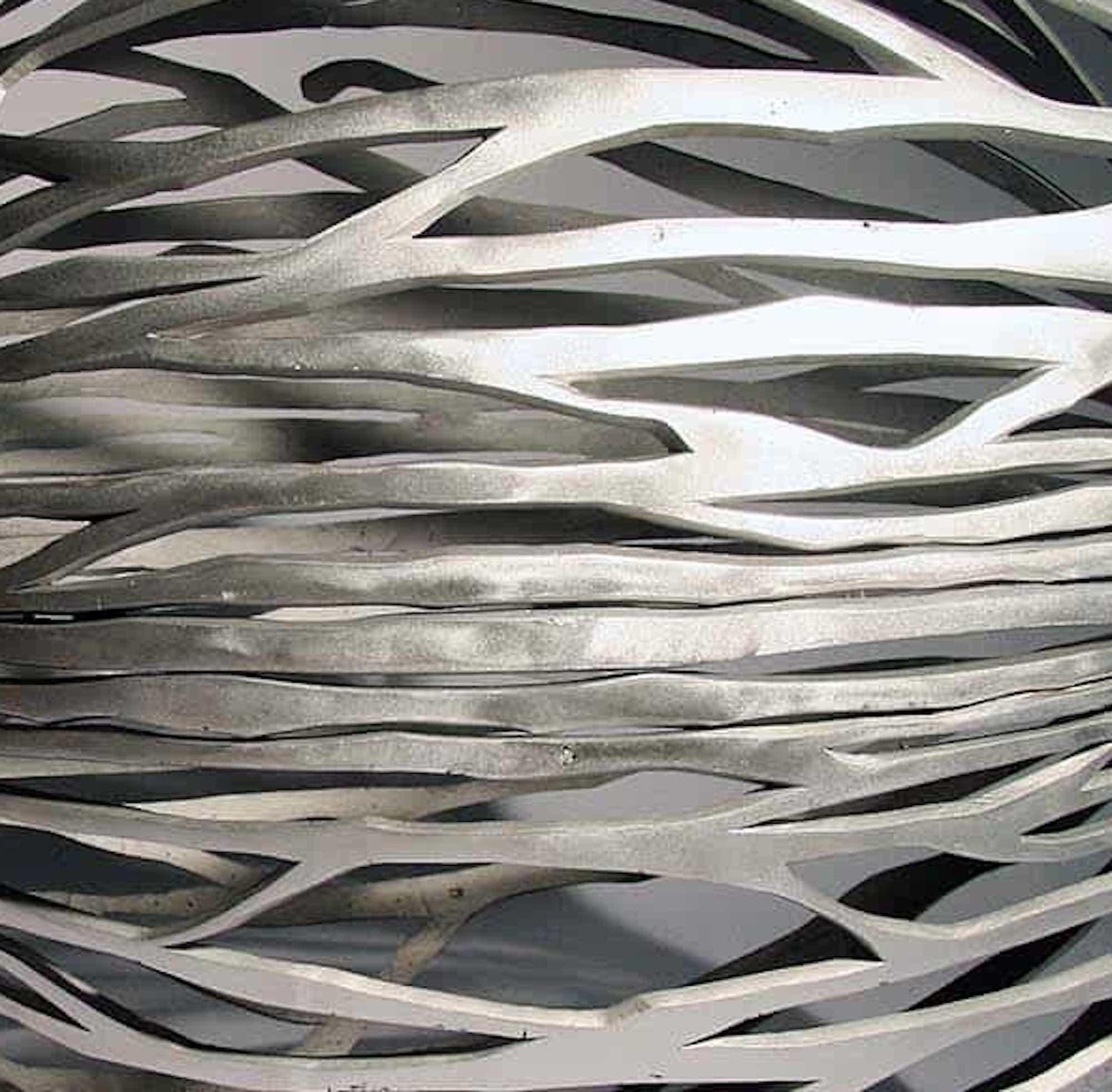 Urbanut by Ondřej Oliva - Large aluminium sculpture, nut, contrasts, figurative For Sale 3