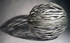 Urbanut by Ondřej Oliva - Large aluminium sculpture, nut, contrasts, figurative