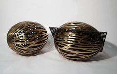 Urbanut I & II by Ondřej Oliva - Installation of 2 bronze sculptures, organic