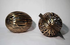 Urbanut I & II by Ondřej Oliva - Installation of 2 bronze sculptures, organic