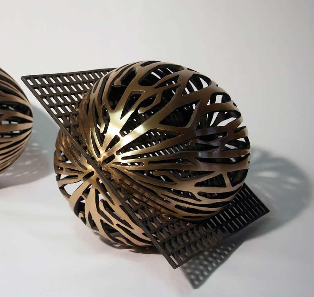 Urbanut II by Ondřej Oliva - Bronze sculpture, contrasts, figurative, organic