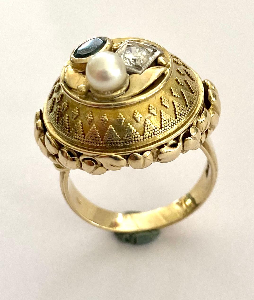 etruscan gold ring