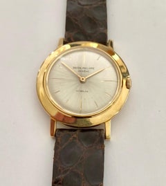 One '1' 18 Karat Yellow Gold "Patek Philippe" Wristwatch, 1961, Model Calatrava