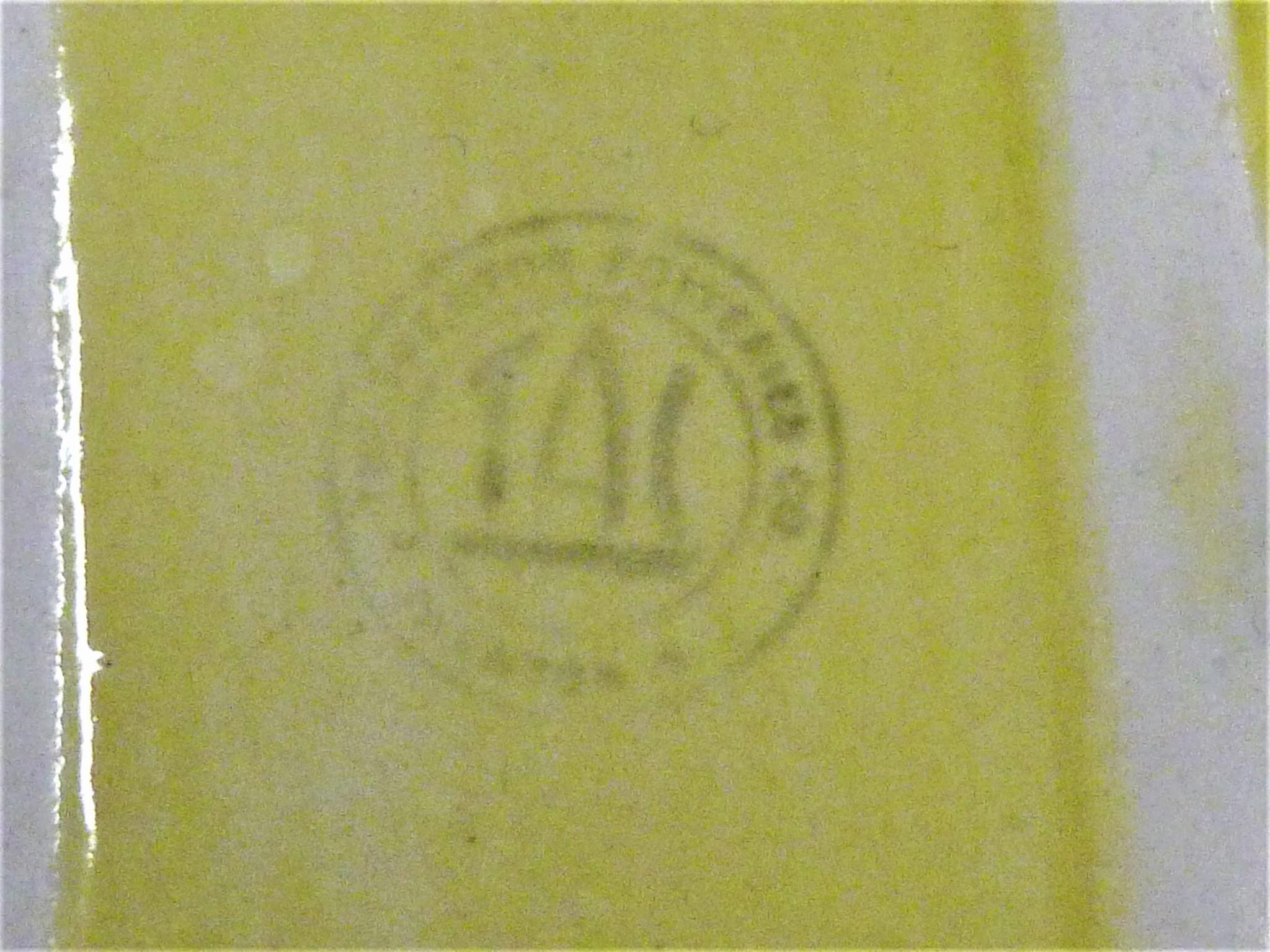 Vase à disques en forme de cercle jaune printemps TAC Art Déco des années 1930, Trenton Potteries en vente 2
