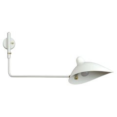 Serge Mouille - Rotating Sconce with 1 Arm in White