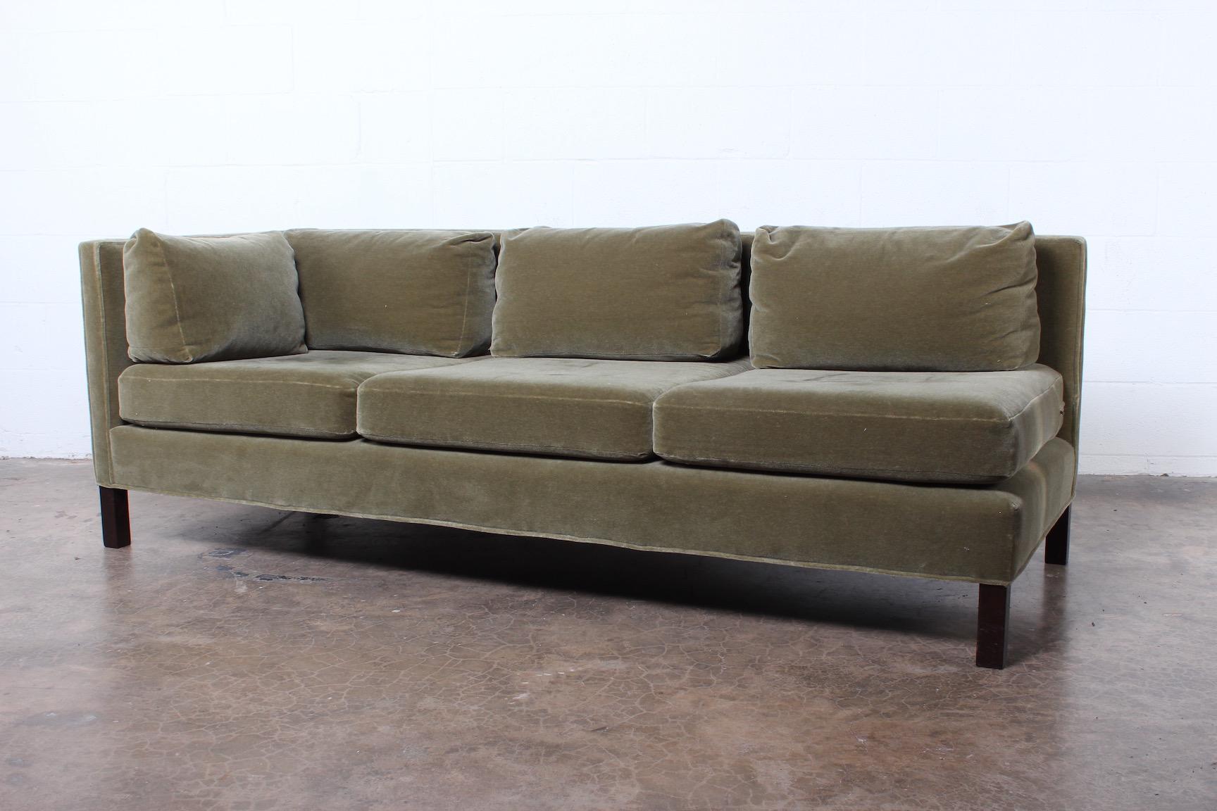One Arm Sofa by Edward Wormley for Dunbar In Good Condition In Dallas, TX