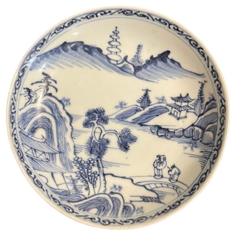 One Blue and White Dish, Yongzheng Period, Qing Dynasty Ex Sotheby's For Sale