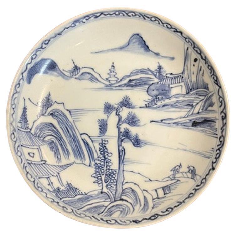 One Blue and White Dish, Yongzheng Period, Qing Dynasty Ex Sotheby's