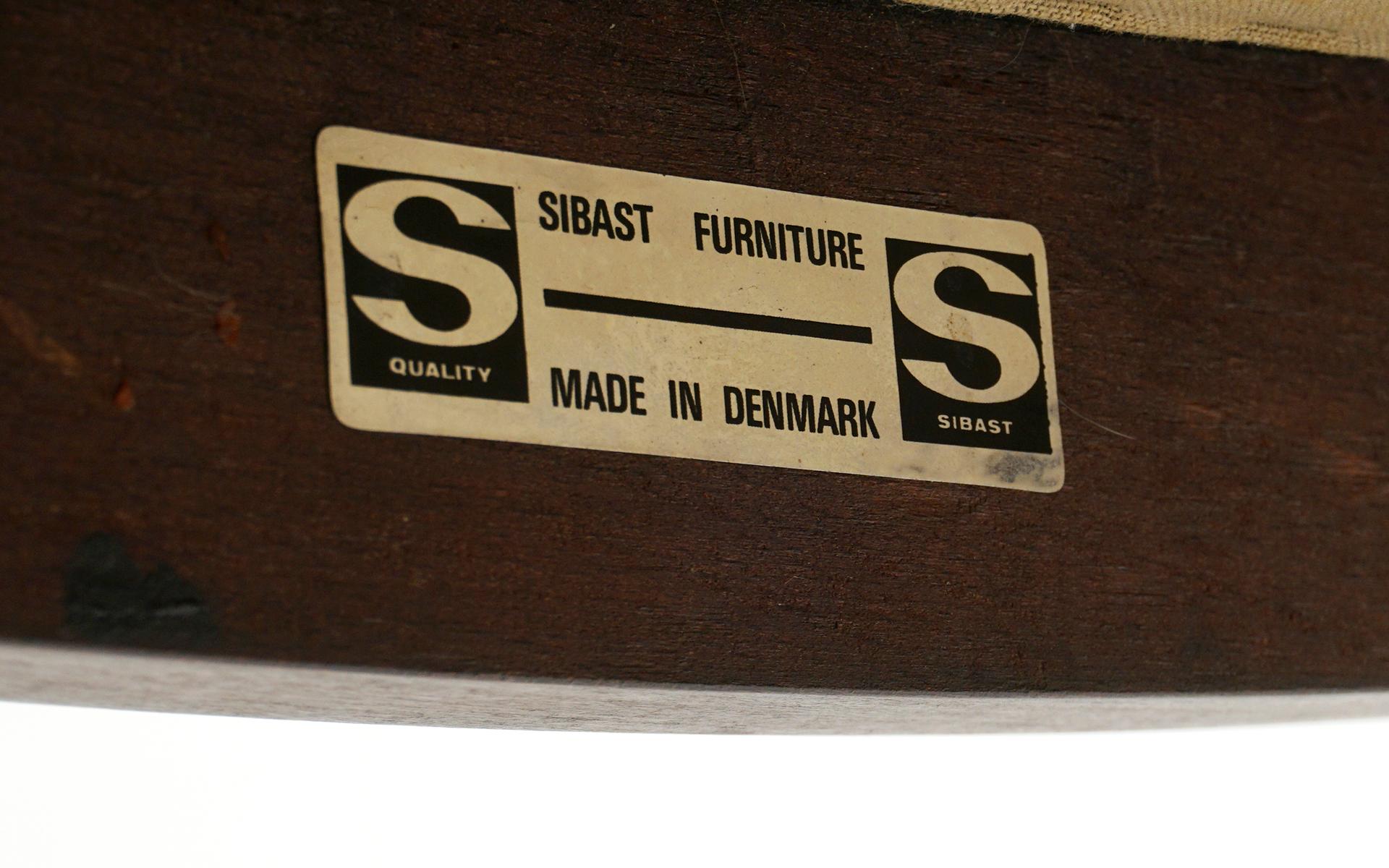 Esszimmerstuhl aus brasilianischem Palisanderholz, Modell 422, von Arne Vodder für Sibast, signiert. im Angebot 5