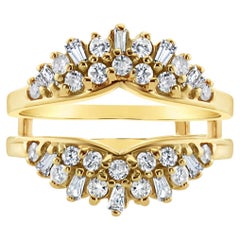One Carat Baguette Cluster Ring Enhancer